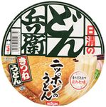 Nissin Donbei Kitsune Udon, Instant Japanese Udon Noodle with Fried Tofu, Strong Taste, 3.4oz X 6 bowls (For 6 Servings)[japan Import] by N/A