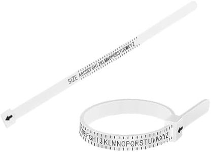 Yotsuba Professional Ring Sizer Tool for Accurate Finger Measurement - US Sizes (1-17) - Unisex Ring Size Measurer for Men & Women, Jewelry Making, Online Shopping & Gift Giving