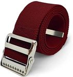 LiftAid Walking Gait Belt and Patient Transfer with Metal Buckle and Belt Loop Holder for Nurse, Caregiver, Physical Therapist (Burgundy, 60")