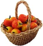 Melody Jane Dollhouse Miniature Country Kitchen Accessory Hand Made Basket of Apples