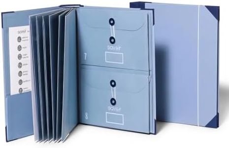 Savor |El Folio Organizador de Documentos en Español |17 millones de me Gusta en TikTok |Carpeta Expandible de Emergencia para Certificado de Nacimiento, Tarjeta de Seguridad Social, Pasaporte (Blue)