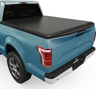 AUTOSAVER88 Soft Quad-fold Truck Bed Tonneau Cover Compatible with 2015-2025 Ford F-150 F150 (Excl. Raptor Series) 6.5ft Bed