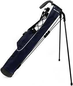 Orlimar Pitch 'n Putt Golf Lightweight Stand Carry Bag, Midnight Blue Par 3 Small Executive Golf Club Bag for a Few Clubs Range Men & Women with 2 Way Divider Top 1 Pocket Shoulder Strap Carry Handle