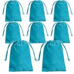 8 Pcs Jewelry Pouch Jewelry Bags Velvet Drawstring Bags Velvet Pouches Jewelry Drawstring Bags,for Jewelry Bracelets and Watches Storage(Blue)