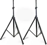 Pair of PA Speaker Stands by Hola! Music, HPS-200PA, Adjustable Tripod Height 4ft to 6ft