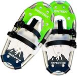 SNOWTREK Aluminum Snowshoes for Adults, Kids and Youth, Snow Shoes for Men and Women with Carrying Bag