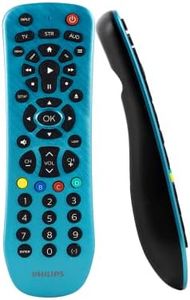 Philips Universal Remote Control, Universal TV Remote Replacement, Samsung TV Remote Control Universal, for Roku Remote Replacement, Vizio, LG, Sony, Apple TV, Smart TVs, 3 Device, Blue, SRP3249B/27