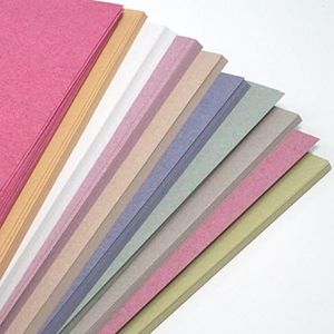 A3 Recycled Ten Pastel Colour Sugar Paper 100gsm 50 sheets by BCreative