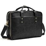 Leather Briefcases for Men 15.6 Inc