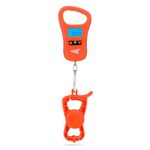 KastKing Fish Scale with Fish Lip Gripper, USB Charging Fishing Scale Built-in Measuring Tape, LCD Display Orange