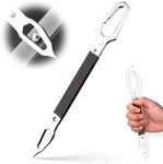 Poouty 6-24mm Universal Wrench Receive with Screwdriver, 2024 New Double Ended Wrench for 6mm - 24mm Nuts, Multifunctional Universal Wrench Spanner Hand Tools (Silver)