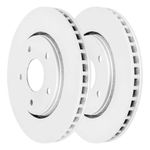 AutoShack Coated Brake Rotors Front Brake Rotor Replacement Kit for Ram C/V 2008-2016 Dodge Grand Caravan 2009-2011 Journey 2008-2016 Chrysler Town & Country 2009-2010 VW Routan V6 ArmorStop CR63053PR
