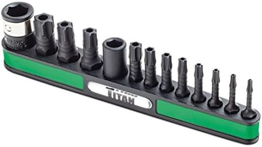 Titan Tools 16039 13-Piece Tamper Resistant Impact Grade Star Bit Set