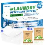 FIXSMITH Laundry Detergent Sheets - 100 Loads (50 Sheets) Fresh Linen Scent - Hypoallergenic,Eco Friendly Laundry Detergent Strips Ultra-Concentrated Travel Detergent Sheets.Plastic-Free,Liquidless.