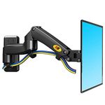 TECVITY® Gas-Strut Monitor Arm for 17” to 35”, Load 3-12kg, Double Extension.