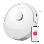 roborock Q8 Max Robot Vacuum and Mop Cleaner, DuoRoller Brush, 5500Pa Strong Suction, Lidar Navigation, Obstacle Avoidance, Multi-Level Mapping, Perfect for Pet Hair, White