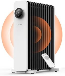 PELONIS Oil Filled Radiator with 3 Heat Settings, Electric Radiator Heater with Adjustable Thermostat, Portable Radiator Heaters for Home with 24 Hour Timer (2500W, Touch Control)