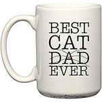 Best Cat Dad Ever Coffee or Tea Cup 11 oz or 15 oz Cat Rescue Cat Lover Gift Mug by BeeGeeTeesÃ‚® for Grandma's Kitty Rescue (15 oz) by BeeGeeTees