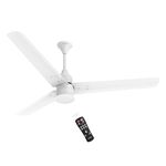 Polycab Silencio Mini 900mm 5-Star BLDC, Remote Ceiling fan for home | Free Installation | 55% Energy Saving, 100% Copper, High Speed, 25 Speed Setting, Reversable & Timer | 4-yr Warranty【Matt White】