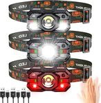 Rechargeable Headlamp Flashlight 3-