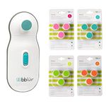 bblüv - Trimö - Electric Nail Clippers for Newborn Baby up to Toddler (0 to 12+ Months) - 2 Speed Switch, Gentle and Quiet Fingernail and Toenail Clippers - Carrying Case Included (Trimö & Replacement Disc Set)