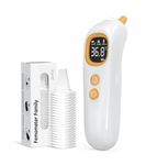 Femometer Family Highly Accurate Ear Thermometer, 1s Fast Reading, Smart Age Grouping Temperature Guidance, 32 Memory Recall, Mute Mode, Digital Thermometer for Kids and Adults - 20 Disposable Probe