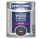 Johnstone's 303913 One coat Satin Black, 750 ml