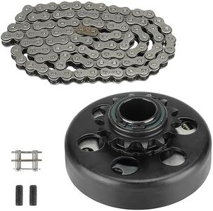 Go Kart Clutch 1" Bore 14T with 3 Feet #40/41/420 Chain, Centrifugal Clutch Fit for Minibike Mini motorcycles 8-13HP 212cc Engines, Up to 2300 RPM