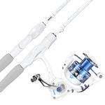 KastKing Centron Lite Spinning Fishing Reel Combo 6'0" ML 2000 Reel,White