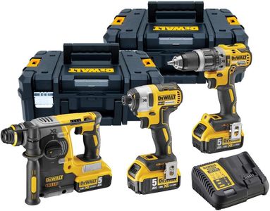 DEWALT 18V Triple Tool Kit – Cordless Power Tools, Yellow