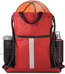 BeeGreen Red Drawstring Backpack Gy