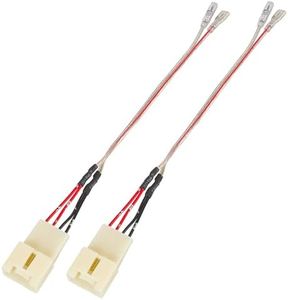 REDWOLF Car Stereo Radio Speaker Wiring Harness Plug Connector for Select 2011UP Ford F150 Escape Mazda 2 CX5(2PCS)