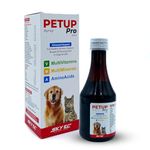 Skyec Petup Pro Syrup Multi-Vitamin Multi-Oxidant Multi-Minerals Amino Acids Supplement for Dogs and Cats 200Ml, Liquid