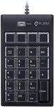 ELSRA USB Wired Programming Numeric Keypad ControlPad Black PK-2068(23 Key 2-level programmable 2 USB Hub) for Windows OS