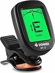 Donner Guitar Tuner Clip on DT-2 Chromatic Digital Tuner Acoustic Guitars, Banjo, Ukulele, Violin, Bass