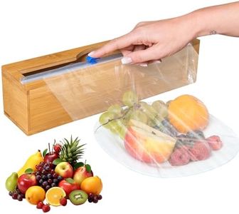 Green Stand Market - Plastic Wrap Dispenser - Fits 12" Rolls - Mountable - Cuts Plastic Wrap, Saran Wrap, Cling Wrap, Aluminum Foil, Wax Paper