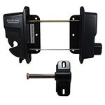 Weatherables Keystone 2-Sided Key-Lockable Gate Latch – Zinc Diecast Metal Heavy Duty Gate Latch with Self-Latching Gate Lock, Made for Easy Installation on Metal, Wood & Vinyl Fences, Keyed Alike