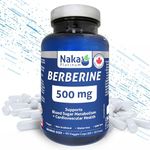 Naka Platinum Berberine, 500mg, Supports Blood Sugar Metabolism - Cardiovascular Health, Made in Canada (90 Count (Pack of 1))