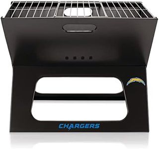 NFL Los Angeles Chargers X-Grill Portable Grill - Camping Grill - Small Charcoal Grill for Tailgating