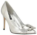 Nine West Women's Fulu Pump, Silver 040, 5.5