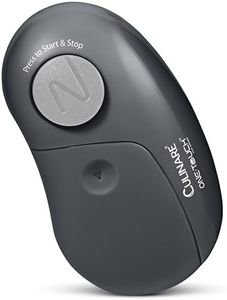 Culinare One Touch Electronic Tin Opener, Grey, Plastic/Stainless Steel, Automatic Can Opener, Battery Operated/Hands-Free Use/Magnetic Lid Removal, Batteries Not Included