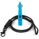 TDL Gun Dog Training Whistle with Lanyard - Dog Whistle with Loud, Solid Tone & Far Reaching Sound - Ideal High-Frequency Long-Distance Dog Recall Whistle for Most Breeds - Sky Blue