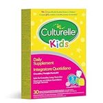 Culturelle® Kids Daily Probiotic Supplement for Children |Gut Friendly Live Bacteria| Help Gut Microbiome | Lactobacillus rhamnosus GG| 30 Chewable Tablets | Vegan |