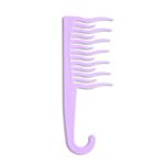 XO Curls Shower detangling hair comb, Wide tooth comb, Comb with hook for easy hanging in shower, Gentle on Scalp, Hair comb for with curly & wavy hair