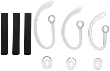 SG Store Juego de 3 juegos de auriculares de repuesto de silicona para orejas con gancho para la oreja, funda de espuma compatible con Plantronics CS540 Savi W440 W740 auriculares accesorios