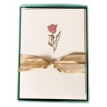 Graphique Tulip Cards | Pack of 10 Cards with Envelopes | Blank Inside | All Occasion Greetings | La Petite Presse Collection | Embossing and Gold Foil Accents | Boxed Set | 3.25" x 4.75"