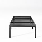 Nordicbed 18 Inch High Platform Twin Bed Frame No Box Spring Needed, Metal Bed Frame Twin, Noise Free, Easy Assembly, Heavy Duty, Black