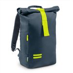 REWIND Stylish, lightweight and water-repellent backpack for every day including laptop compartment (15 inches) and secret compartment, 46 x 29 x 16.5 cm, blue