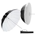 NEEWER 71"/180cm Parabolic Reflective Umbrella Photography with White Inner, Soft Lighting With Diffuser Cover, Bag, Quick Fold for Camera Photo Studio Video Light Shooting Monolight Flash, NS4U