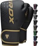 RDX Kids Boxing Gloves Sparring and Muay Thai Maya Hide Leather, Kara Patent Pending Junior Training Mitt for Kickboxing, Punch Bag, Focus Pads, MMA, Thai Pad, Double End Ball Punching Fight Gloves